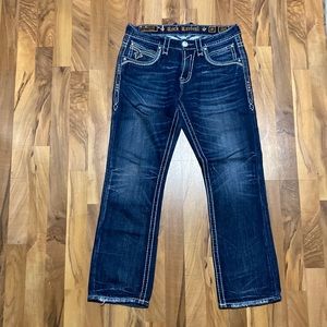 Rock Revival Men's  Caine Straight Leg Jeans - 32